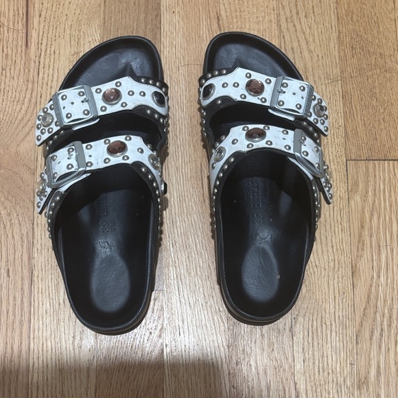 BIRKENSTOCK x Heidi Klum studded jewel gizeh sandals - Picture 1 of 10